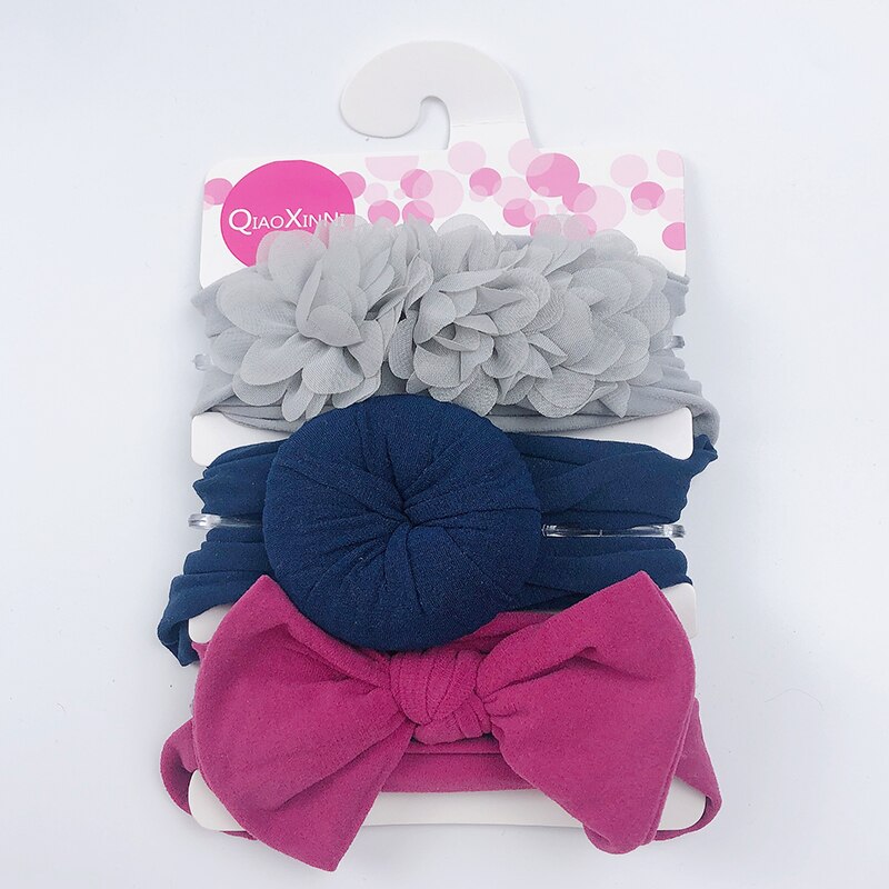 Elastic Baby Headband Set (3 Pcs)